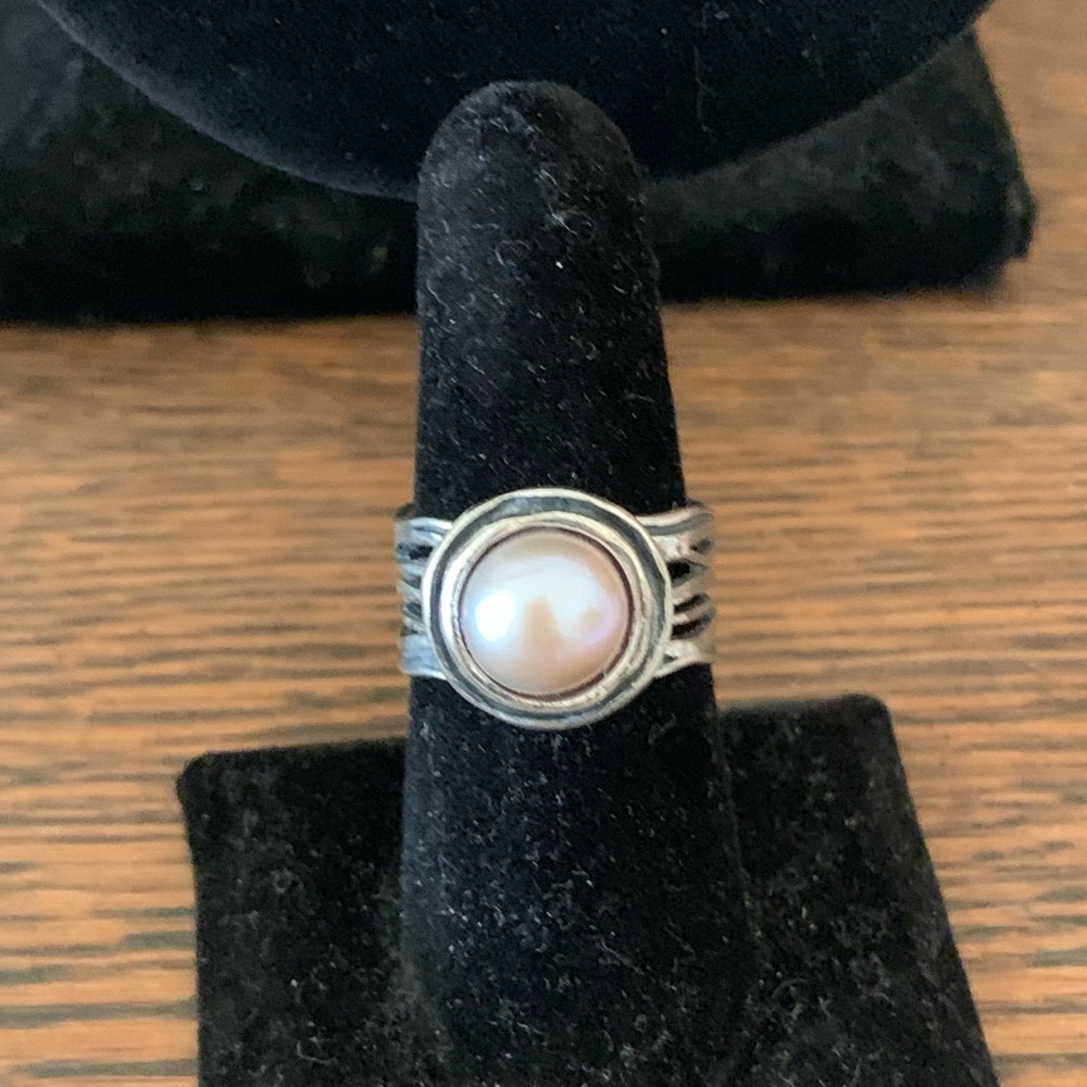 925 Mermaid Pearl Ring
